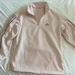 Adidas Light Pink Zip-Up Sweater